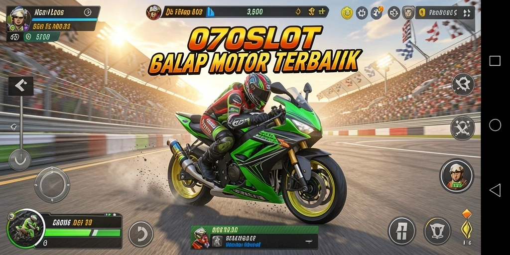 Gameplay balap motor yang mendebarkan dan mengasyikkan di 070SLOT.