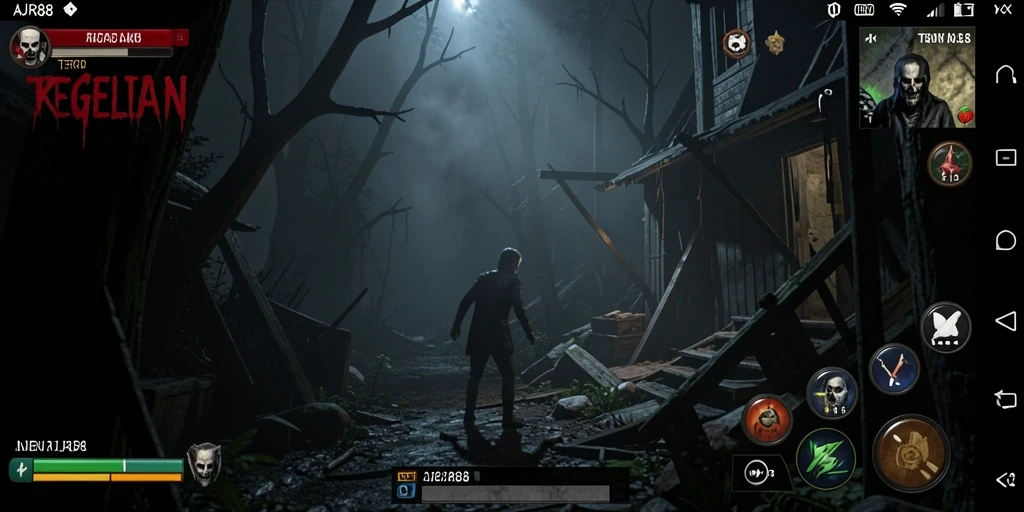 Menampilkan momen seram dalam gameplay AJR88 yang mendebarkan.