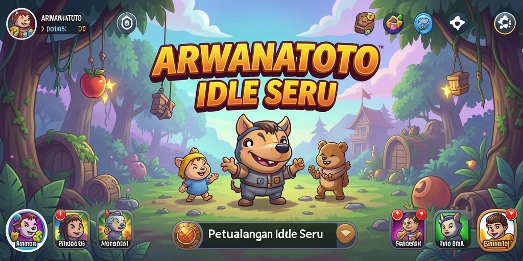 Tampilan gameplay ARWANATOTO yang menarik dan penuh warna.