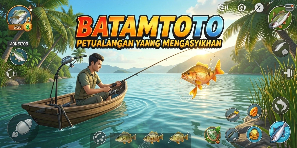 Tampilan gameplay seru dalam BATAMTOTO saat menangkap ikan