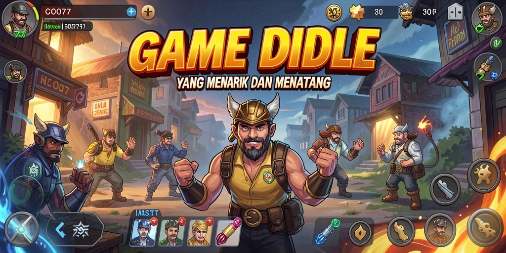 Tampilan permainan Idle yang seru dan menarik di COO77.