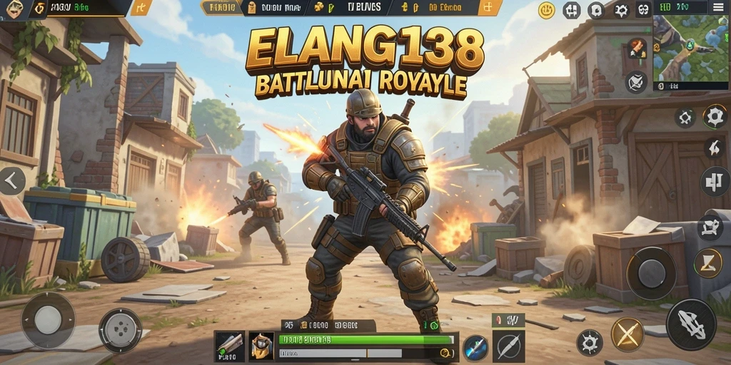 Gameplay menegangkan dari ELANG138 dalam pertarungan Battle Royale.