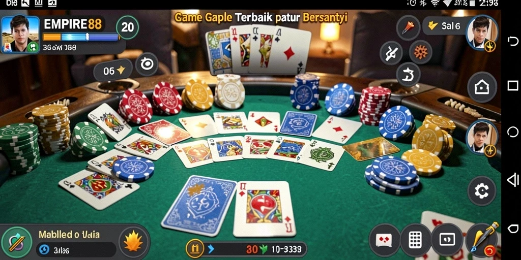 Screenshot EMPIRE88 menampilkan pemain yang asyik bermain Gaple.