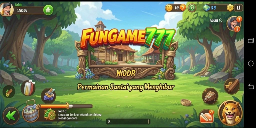 Screenshot gameplay FUNGAME777 yang menarik dan penuh warna.