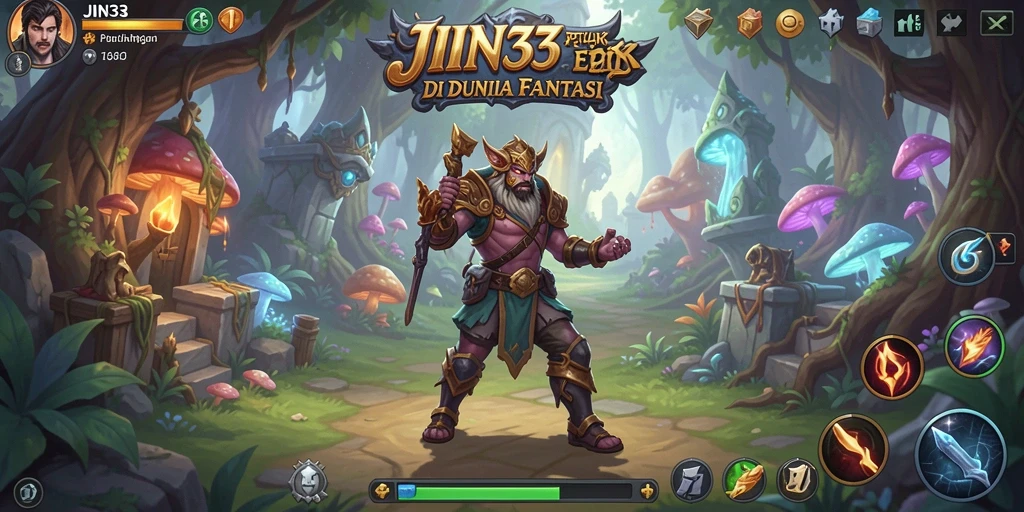 Gameplay JIN33 menampilkan pertarungan seru dengan efek visual yang menakjubkan.