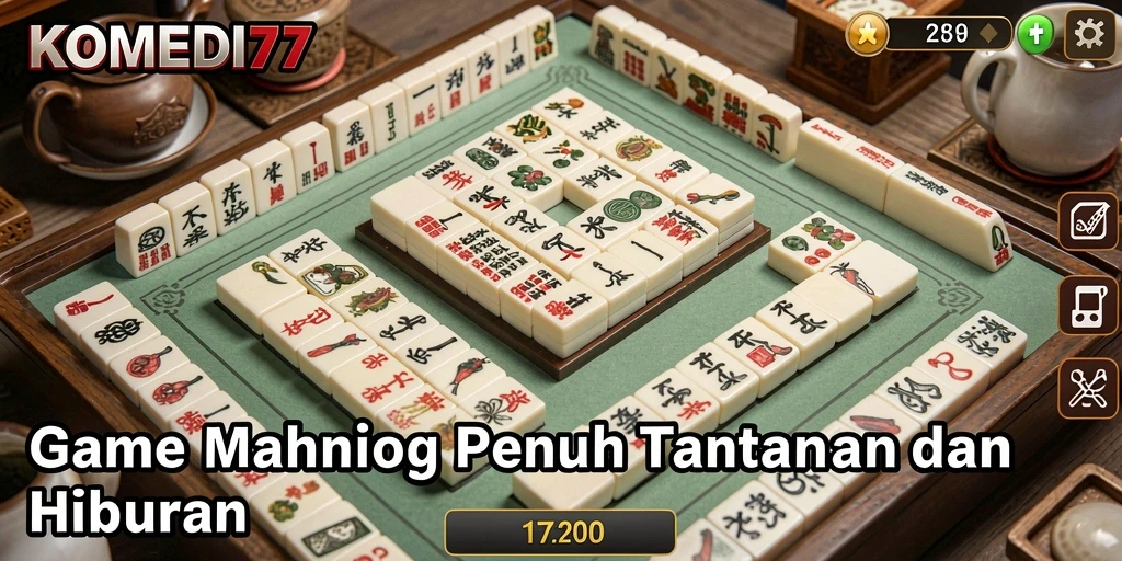 Tampilan utama gameplay KOMEDI77 yang menarik dan menantang.