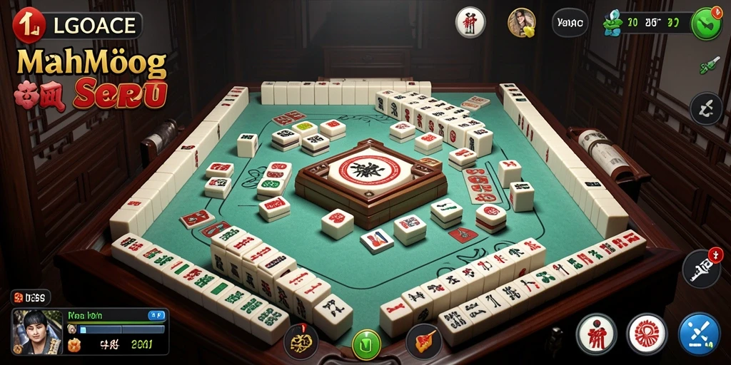 Tampilan gameplay Mahjong yang seru dan menarik di LGOACE.
