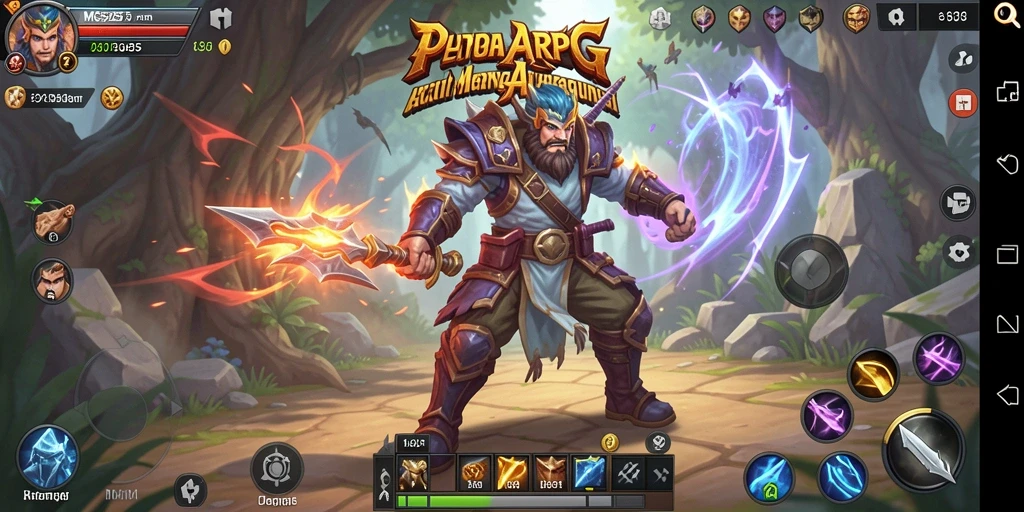 Tampilan gameplay ARPG yang mengasyikkan dalam MG525.