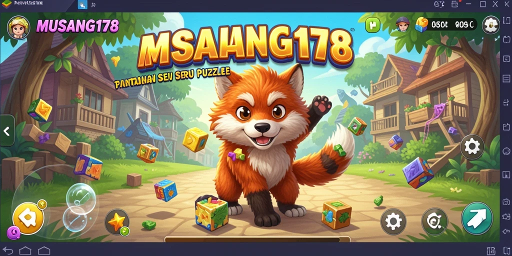Screenshot utama MUSANG178 menampilkan gameplay Puzzle yang penuh tantangan.