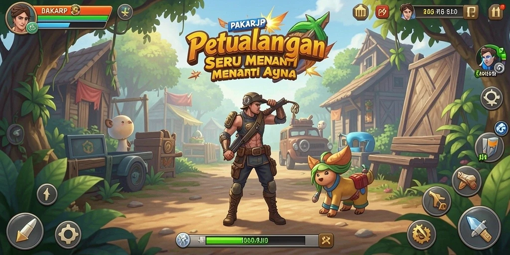 Screenshot gameplay PAKARJP yang menampilkan petualangan seru dan aksi mendebarkan.