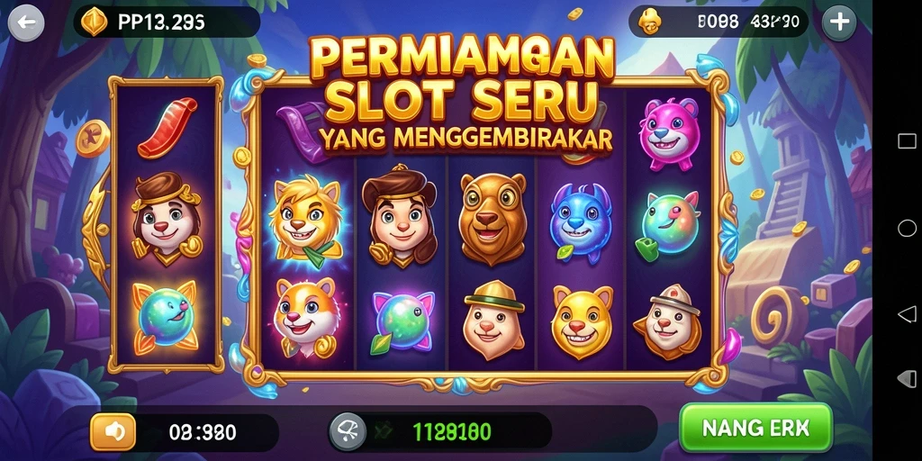 Screenshot permainan PP123 menampilkan efek visual yang menakjubkan dan gameplay yang menghibur.
