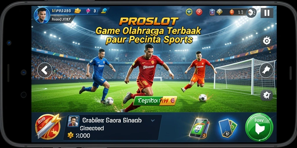 Tampilan seru gameplay olahraga dalam PROSLOT yang penuh aksi.