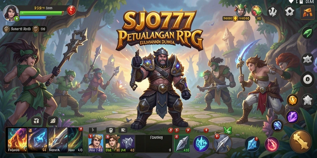 Tampilan gameplay <strong>SJO777</strong> yang menakjubkan dalam petualangan RPG.