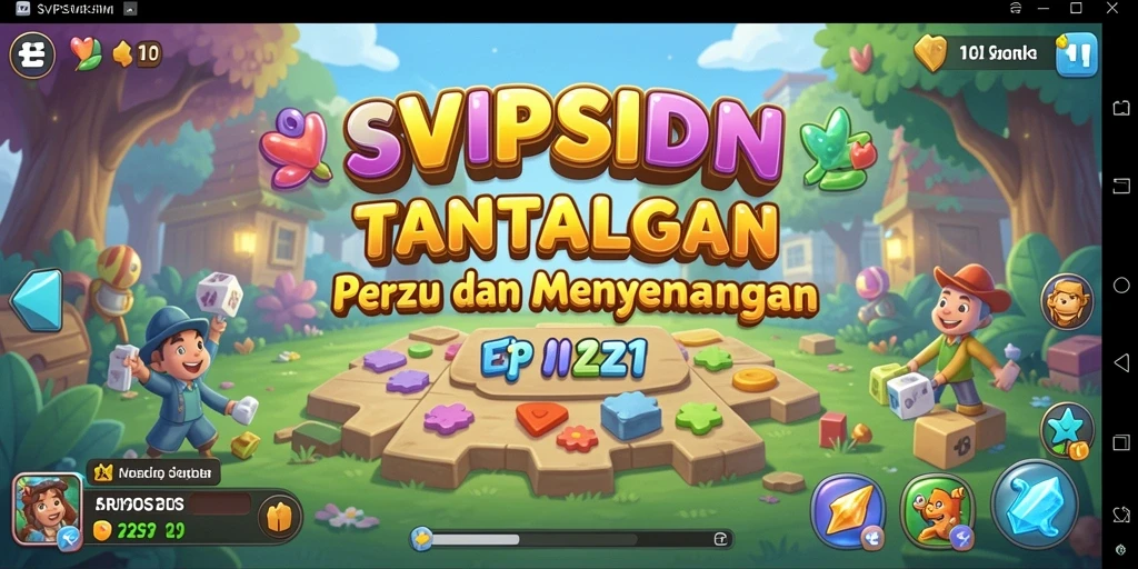 Screenshot menunjukkan berbagai teka-teki menarik dalam SVIPSIDN.