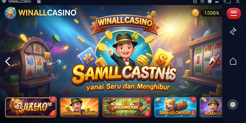 Tangkapan layar WINALLCASINO menampilkan gameplay yang menyenangkan dan menarik.